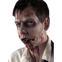 fancy dress slashed zombie mouth prosthetic make up kit