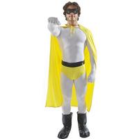 Fancy Dress - White and Yellow Crusader Superhero Costume