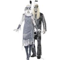 fancy dress halloween indian squaw couple costumes