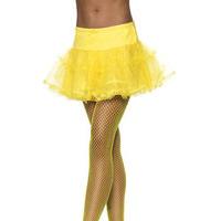 fancy dress tulle petticoat neon yellow