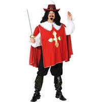 Fancy Dress - Red Musketeer Costume  Porthos