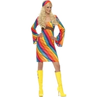 Fancy Dress - Women\'s Rainbow Hippie Costume