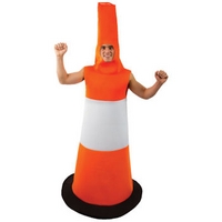 fancy dress road cone costume
