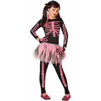 Fancy Dress - Child Pink Skeleton Costume
