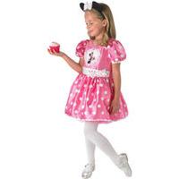 fancy dress child deluxe minnie pink cupcake dress