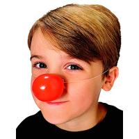 Fancy Dress - Red Plastic Clown Nose