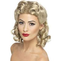 fancy dress blonde 1940s wig