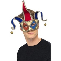 Fancy Dress - Venetian Musical Jester Eyemask
