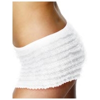 Fancy Dress - Ruffle Lace Panties WHITE