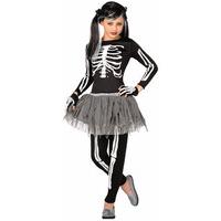 Fancy Dress - Child Girl Skeleton Costume