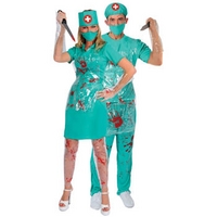 fancy dress bloody nurse surgeon combination