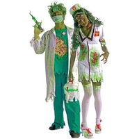 fancy dress biohazard doctor nurse couples costumes