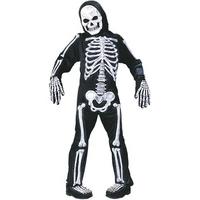 fancy dress skelebones child skeleton costume white