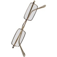 Fancy Dress - Glass Lens Rectangular Glasses