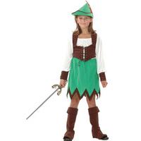 fancy dress child robin hood girl costume
