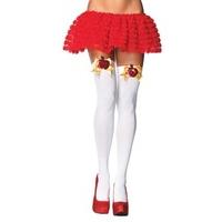 Fancy Dress - Leg Avenue Opaque Apple Thigh Highs