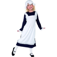 fancy dress child victorian poor girl maid costume