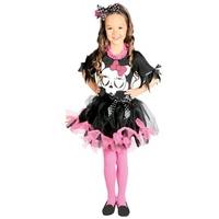 Fancy Dress - Child Halloween Skull Girl Costume