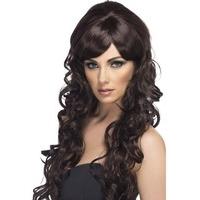 fancy dress pop starlet wig brown