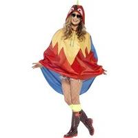 fancy dress parrot party poncho