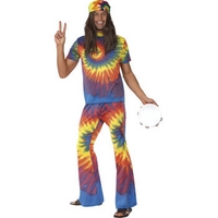 Fancy Dress - 60s Tie Dye Hippie Costume
