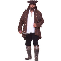 Fancy Dress - Pirate Captain Costume (Plus Size)