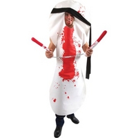 Fancy Dress - Ninja Absorber Sanitary Towel Costume with Tampon Nunchucks