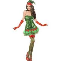 fancy dress fever elf sequin costume