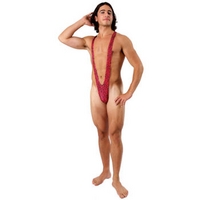 Fancy Dress - Borat Mankini Thong Swimsuit (Leopard Print)