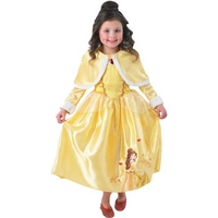 fancy dress child disney belle costume with cape