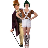 Fancy Dress - Chocolate Man & Female Oompa Loompa Costumes