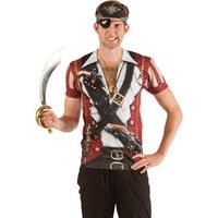 Fancy Dress - Faux Real Swashbuckler Printed T-shirt