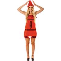 Fancy Dress - Women\'s Red Crayon Fancy Dress Costume