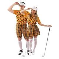 Fancy Dress - Golf Couple Costumes (Orange and Black)