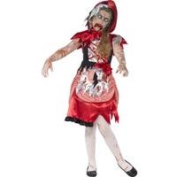 fancy dress child halloween zombie miss hood costume