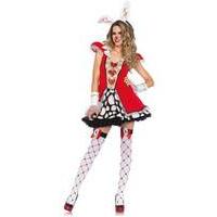 fancy dress leg avenue tick tock white rabbit costume