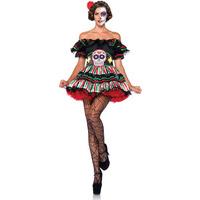 Fancy Dress - Leg Avenue Day of the Dead Doll Costume