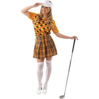 Fancy Dress - Female Golfer Costume (Orange & Black)