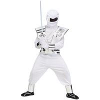 Fancy Dress - Child White Mirror Ninja Costume