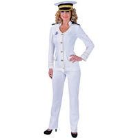 fancy dress ladys white naval officer uniform
