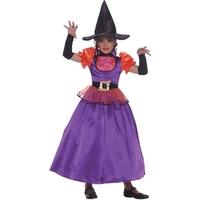 Fancy Dress - Child Orange and Purple Witch Fancy Dress Costume