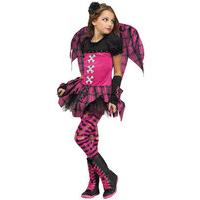 fancy dress child pink punk fairy costume