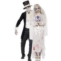 fancy dress zombie bride groom couple costumes