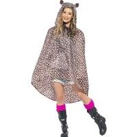 fancy dress leopard party poncho