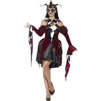 fancy dress gothic venetian harlequin female costume