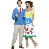 Fancy Dress - Vintage Dad and June Cleavage Fifties Combination