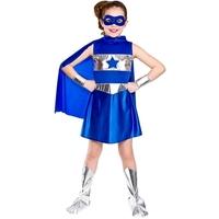 fancy dress child super hero costume blue