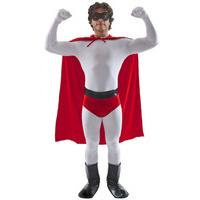 Fancy Dress - White and Red Crusader Superhero Costume
