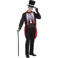fancy dress day of the dead male costume