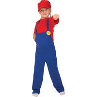 fancy dress child super plumber costume